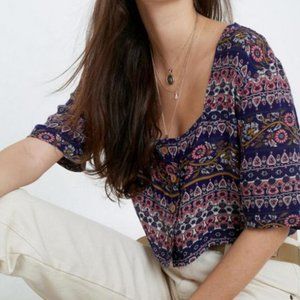 UO Leo Printed Crop Top